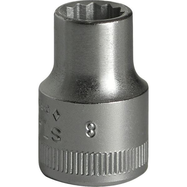 Stahlwille Tools 10 mm (3/8") Socket Size 8 mm L.25 mm, 2010008 02010008 - main